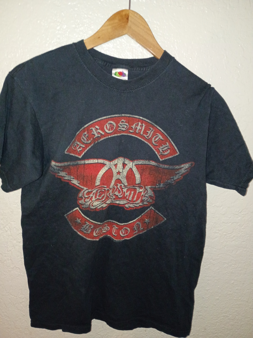 Aerosmith Graphic Band Tee - Black with Red Logo